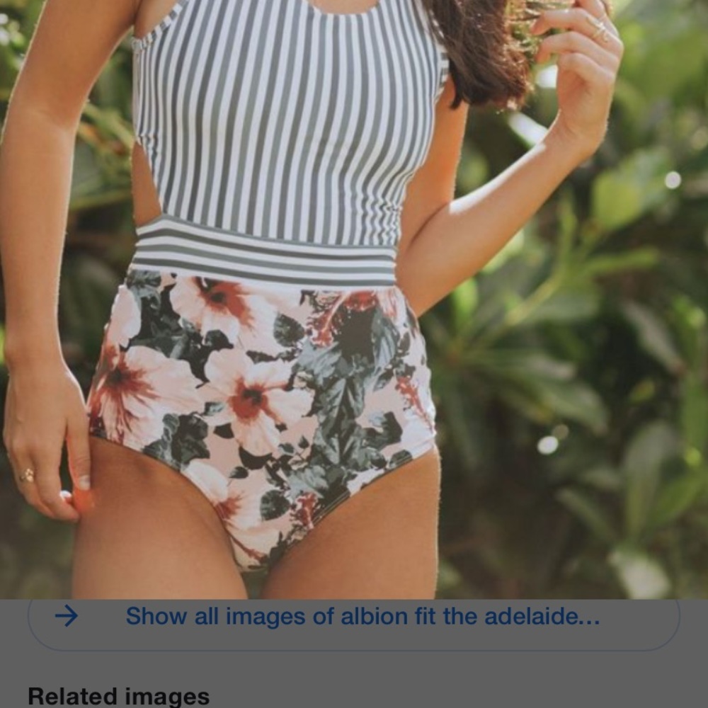 NWT Albion Fit The Adelaide One Piece Swimsuit Small Women’s